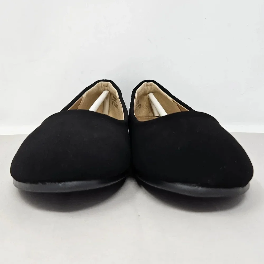 Dream Pairs Flats Shoes Kids Sz 2 Black Faux Nubuck Leather Dressy Casual